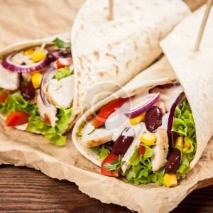 Grilled chicken wrap