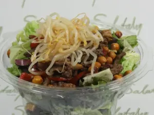 Teriyaki Soslu Mantarlı Etli Salata